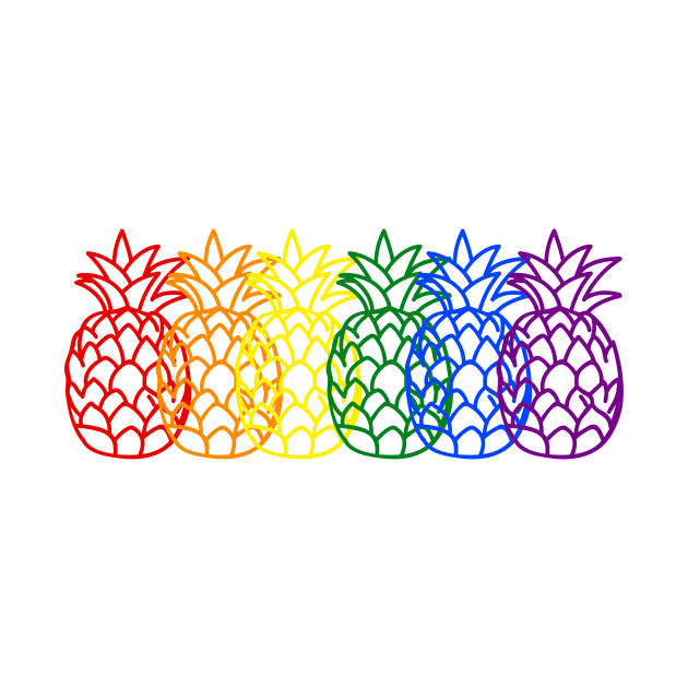 Pineapple Rainbow by bossehq