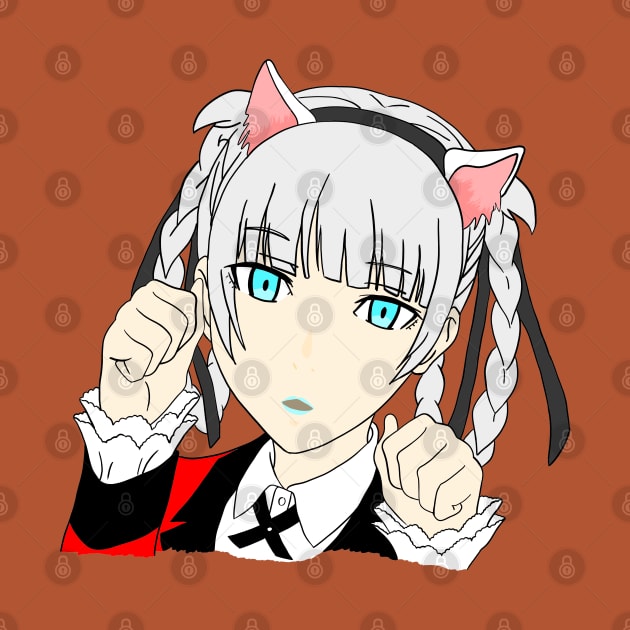 Kakegurui Cat Ear Kirari Momobami Student Council President by XTUnknown