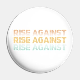 Distressed Vintage - Rise Against Pin