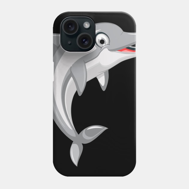 Dolphin Smile Phone Case by cusptees