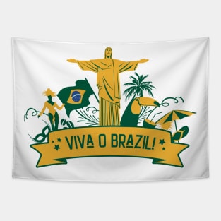 Viva O Brazil - Independence Day Tapestry