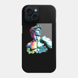 Statue of David Grey Phone Case