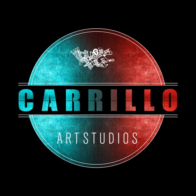 carrillo art studios logo blue and red by carrillo_art_studios
