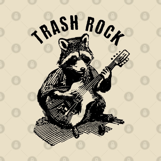 Trash Rock Raccoon by valentinahramov