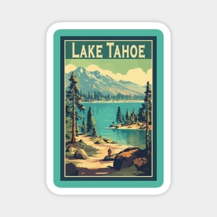 Lake Tahoe National Park Vintage Travel Poster Magnet