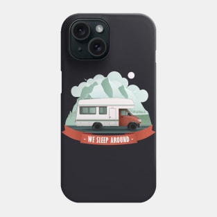 Retro Camping Car We Sleep Around Phone Case