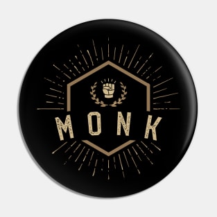 Monk Character Class Tabletop Roleplaying RPG Gaming Addict Pin