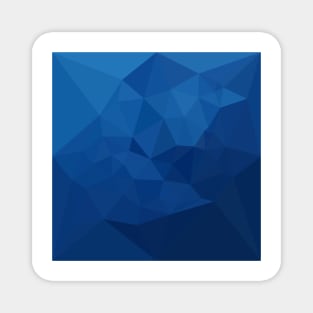 Egyptian Blue Abstract Low Polygon Background Magnet