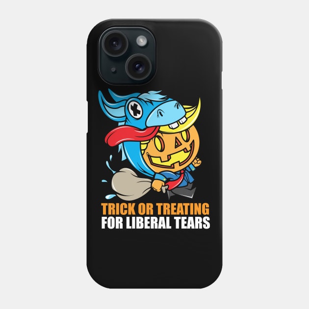 Liberal Tears Donald Trump Halloween Design Phone Case by SWIFTYSPADE