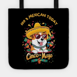 Corgi Dog Cinco de Mayo Tote