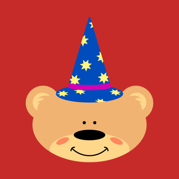 Teddy bear with Wizzard Hat by schlag.art