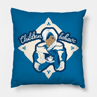 Children, behave. Pillow