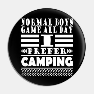 Camping boy scout caravan gift Pin