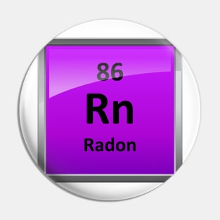 Radon Periodic Table Element Symbol Pin