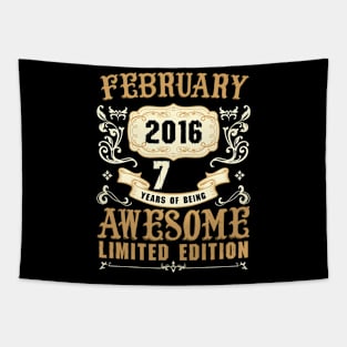 February 2016 7 Years Of Being Awesome Limited Edition Tapestry