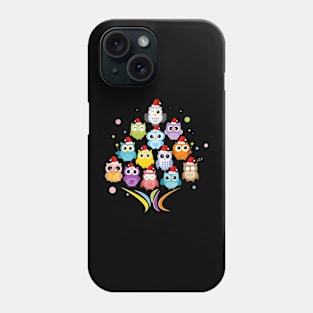 Christmas Tree  Owls Phone Case