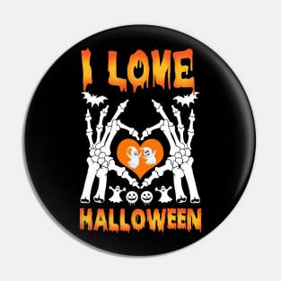 I love Halloween Pin