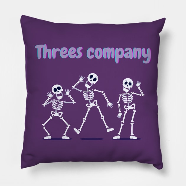 Threes company Pillow by Pestach