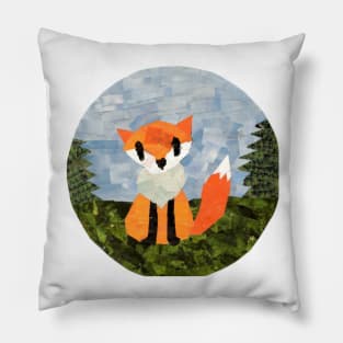 A Fox in the Woods Pillow