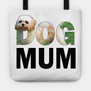 DOG MUM - Cavachon oil painting word art Tote