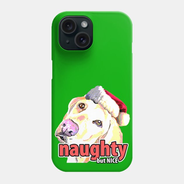 Labrador Retriever Christmas Phone Case by Lil' Angel Pet Portraits