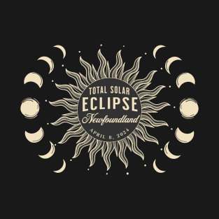 Total Solar Eclipse Newfoundland Canada April 2024 T-Shirt