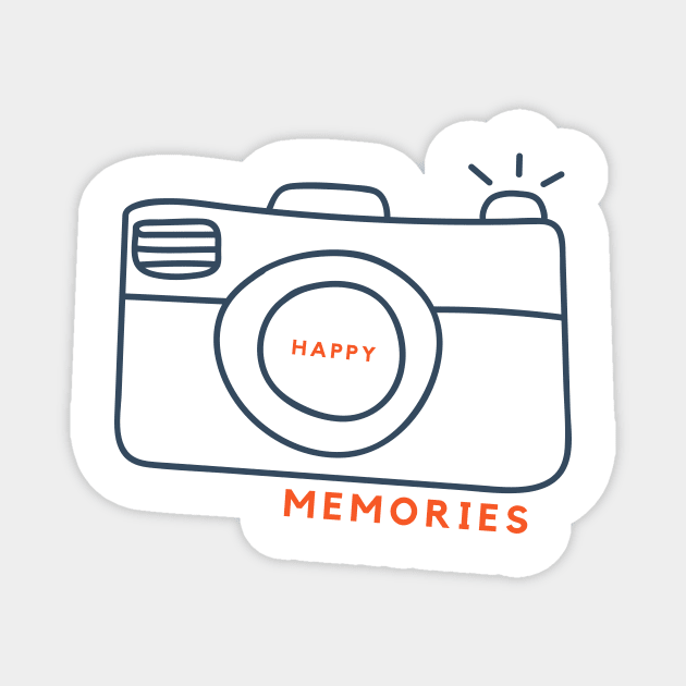 Happy memories Magnet by VeganRiseUp