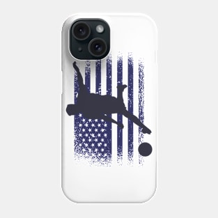 USA Soccer Fan Jersey Shirt American Flag Phone Case