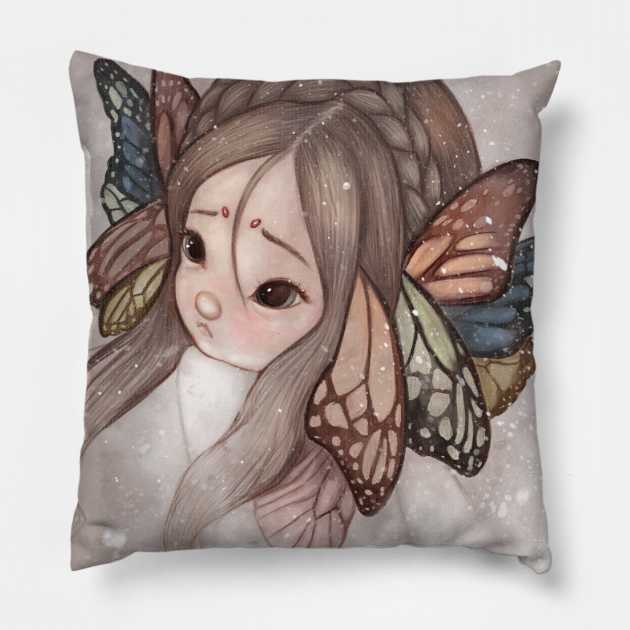 Butterfly Child Pillow by selvagemqt