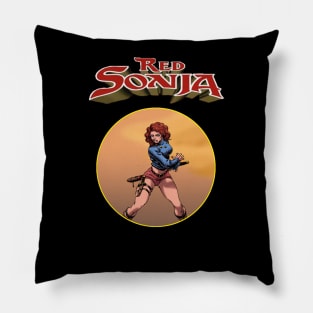 Red Sonja warrior girl Pillow