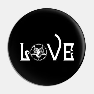 Pentagram Goat Head Baphomet | Witchcraft | Satanic Love Pin
