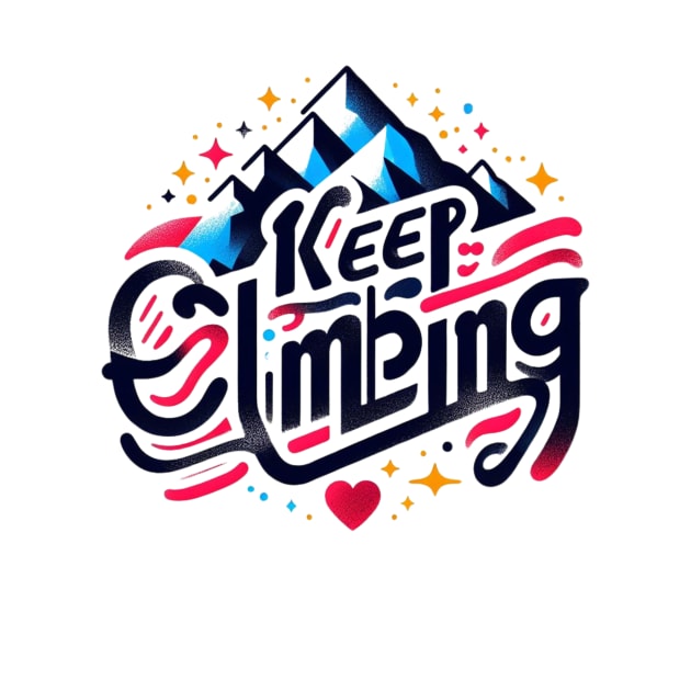 Keep Climbing t-shirt by TotaSaid