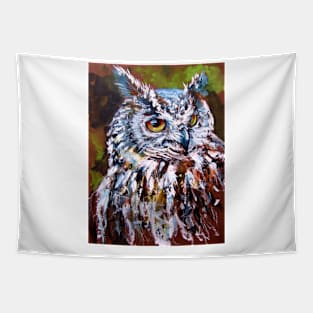 Owl portrait Tapestry