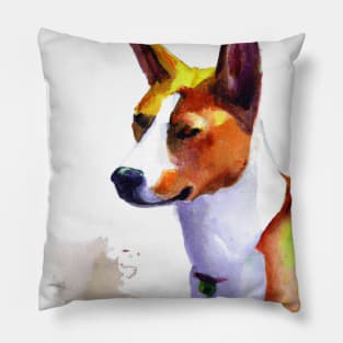 Basenji Watercolor - Dog Lovers Pillow