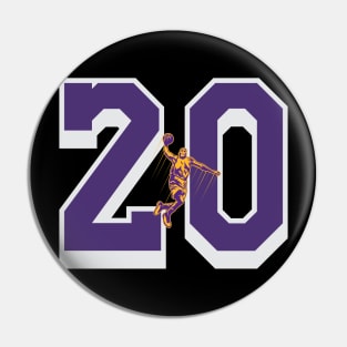 lakers number  20 Pin