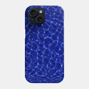 light reflections in blue water Phone Case