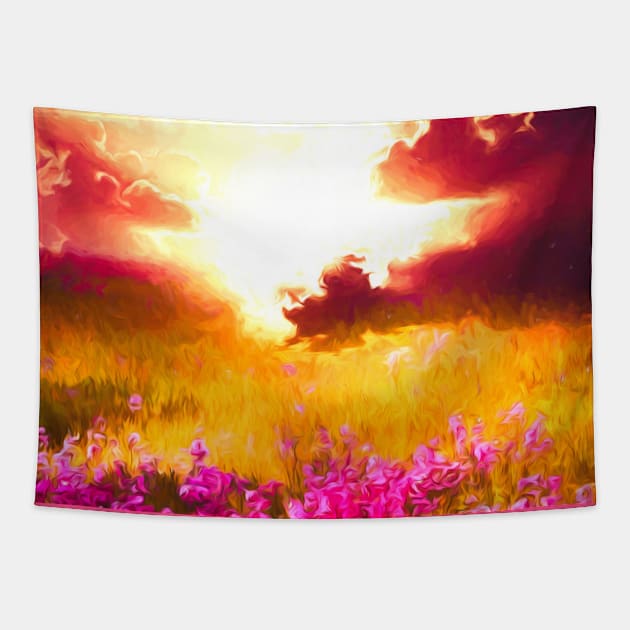 Sky explosion Tapestry by jasminaseidl