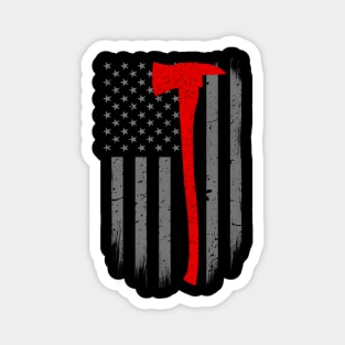 Firefighter Flag - Thin Red Line American Flag Magnet