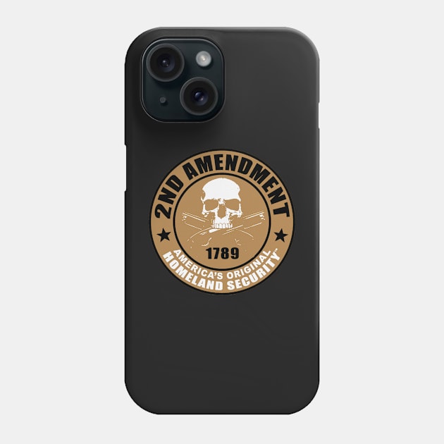 2nd Amendment  - Homeland Security Phone Case by  The best hard hat stickers 