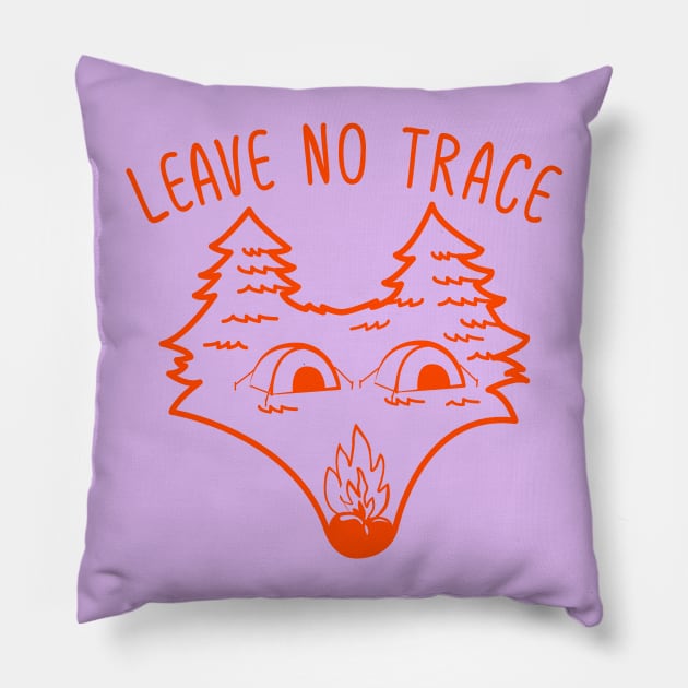 Leave No Trace Pillow by GedWorks