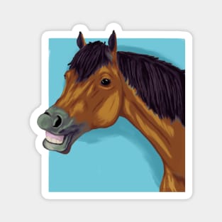 Smiling horse Magnet