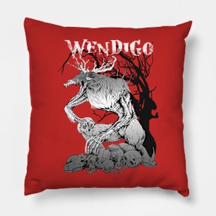 The Wendigo in red Pillow