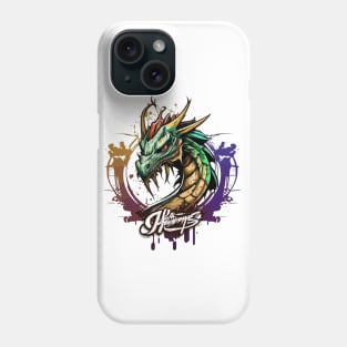 Graffiti Paint Dragon Creative Phone Case