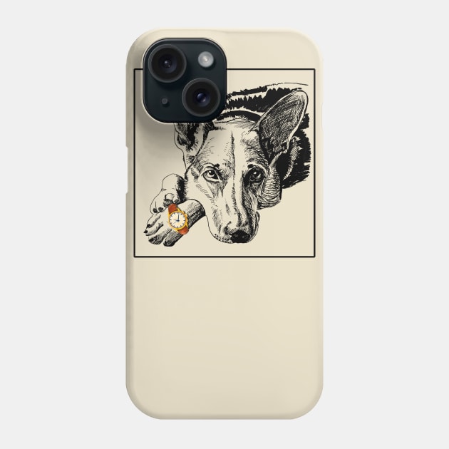 german shepherd Phone Case by VicaVeresk