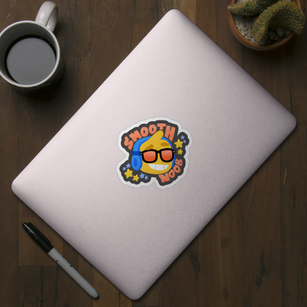 Pp8rllhsux4dgm - roblox halloween noob face costume smiley positive gift sticker by smoothnoob redbubble