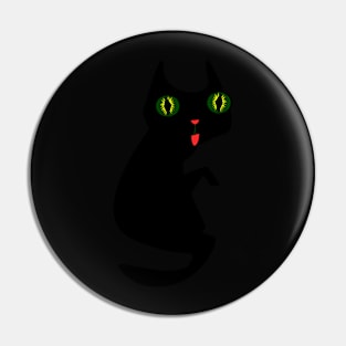 Ugly Black Cat Pin