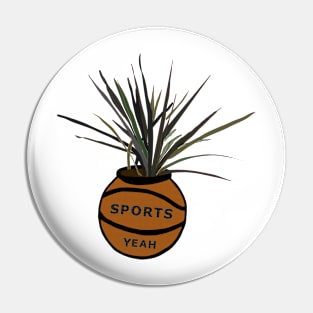 Plant in a Basketball Pin