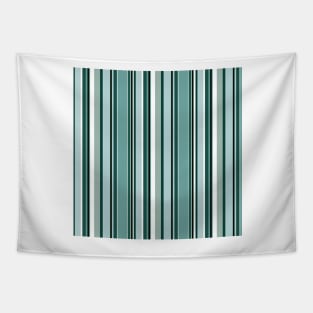 Vertical lines in turquoise green color harmony Tapestry