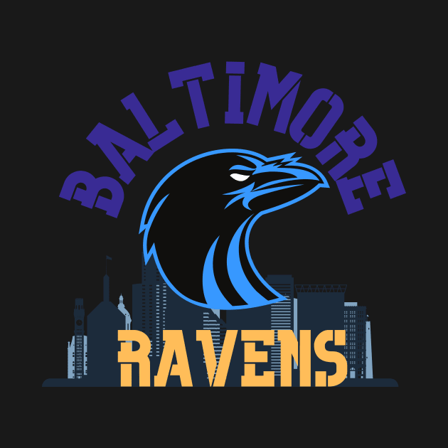 Baltimore ravens by Benjamin Customs