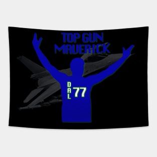 The Mavericks' Top Gun Luka Doncic Tapestry